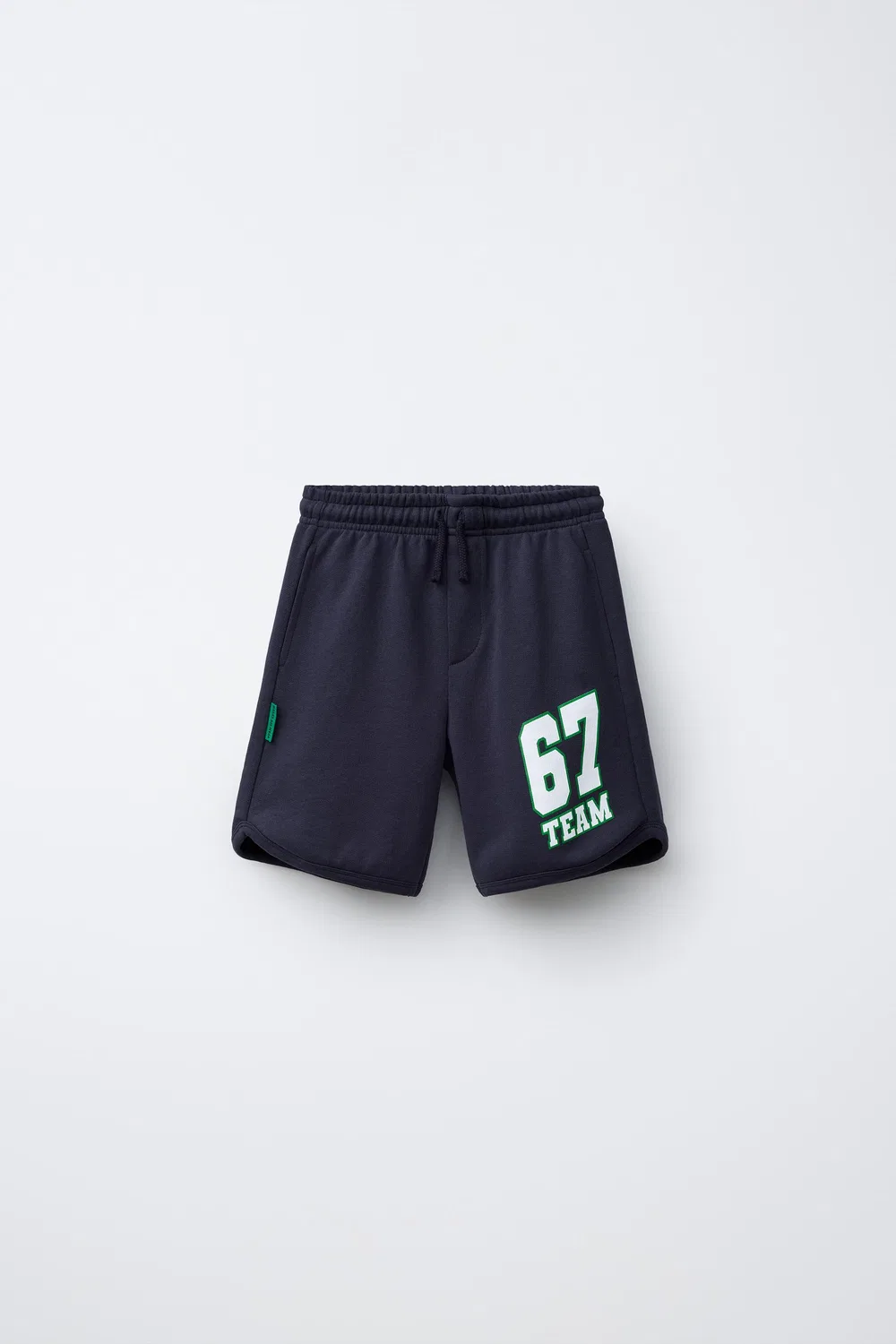 Плюшевые бермудские шорты TEAM SIX SEVEN ZARA, Navy Blue