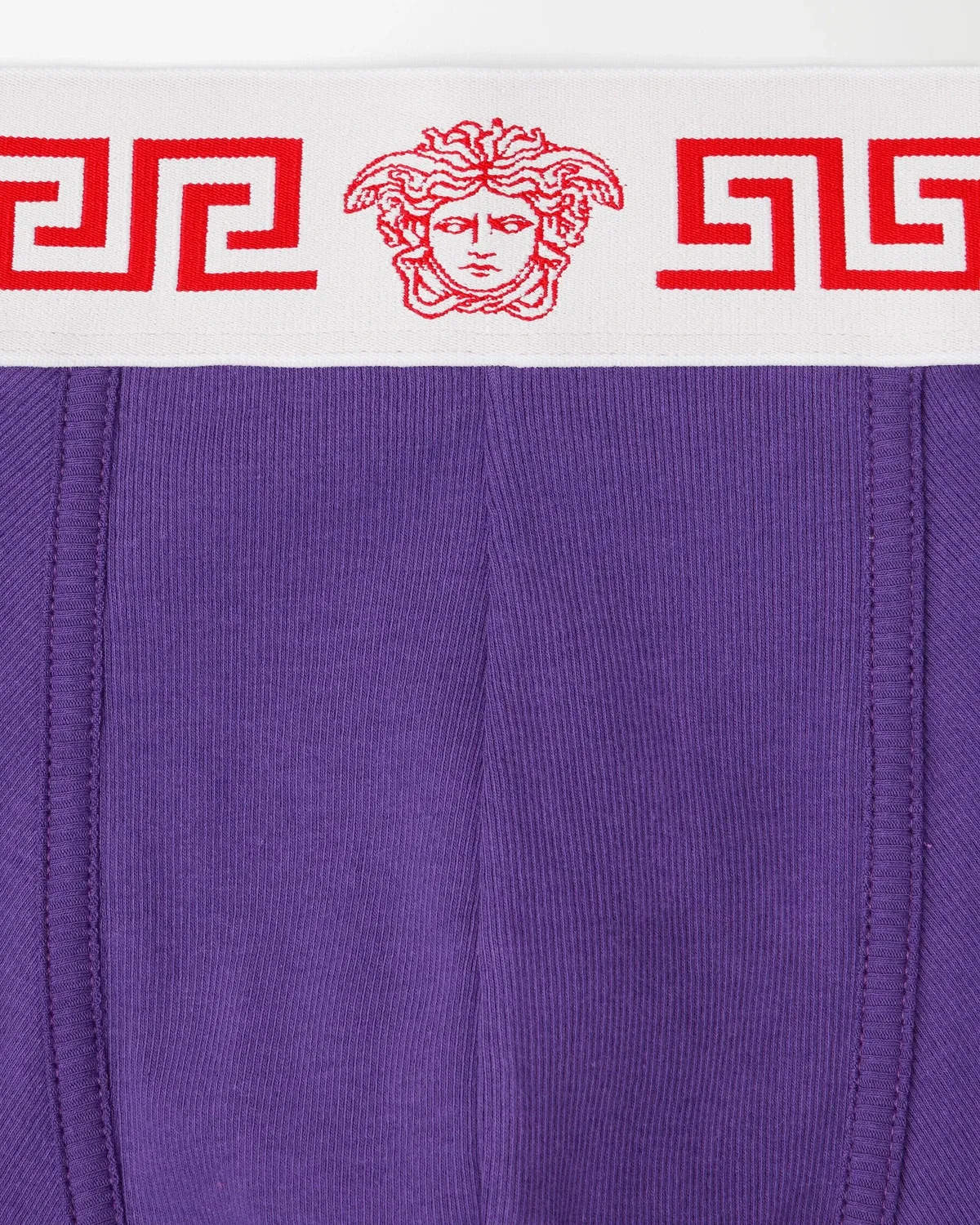 Ребристые хлопковые трусы VERSACE, фиолетовый — фото 3