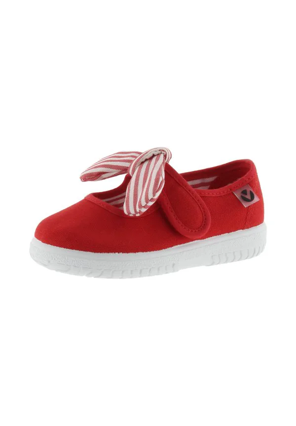 Балетки lona panuelo с ремешком на щиколотке Victoria Shoes, Rojo — фото 3