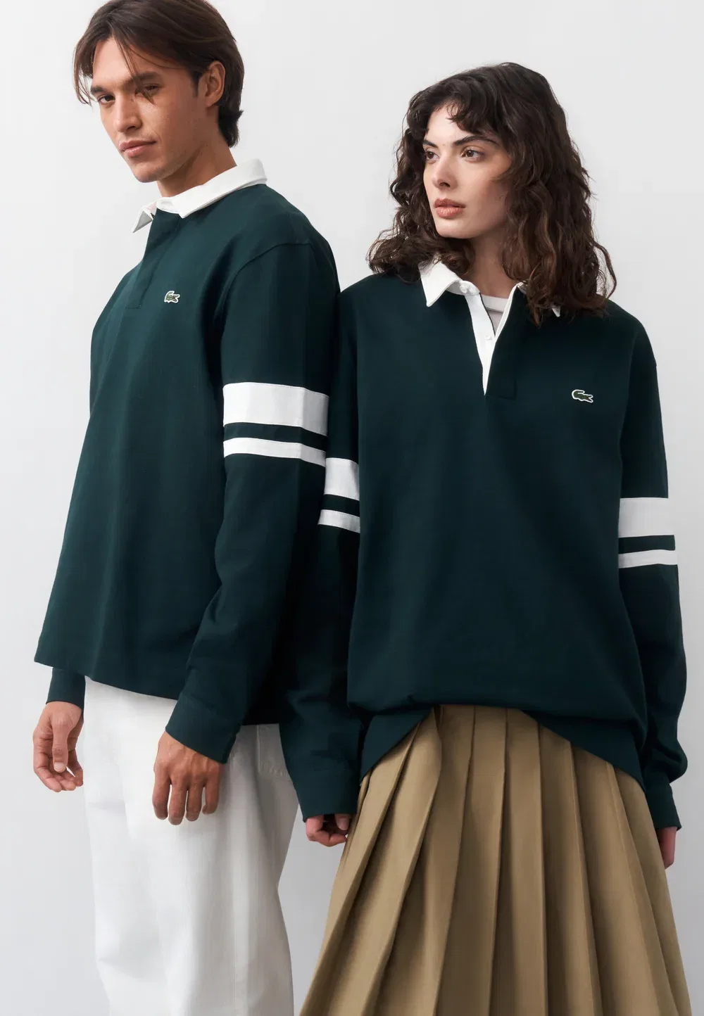 Футболка с длинным рукавом Lacoste Sinople/Flour — фото 2