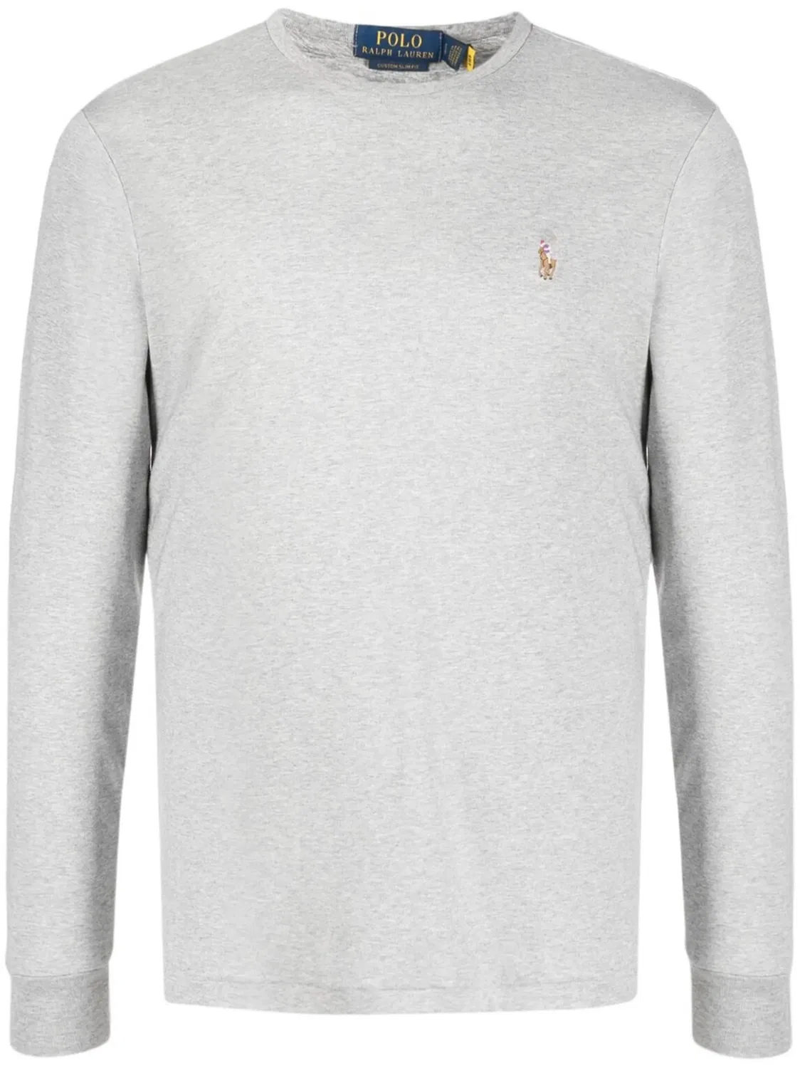 Футболка из хлопка с логотипом Поло Polo Ralph Lauren, серый
