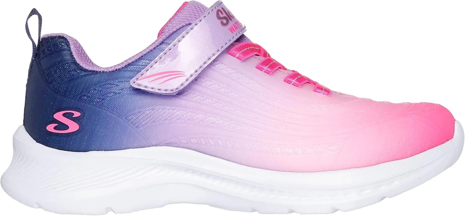 Детские кроссовки для девочек с принтом Jumpters 2.0 Blurred Dreams Skechers, Hot Pink/Navy