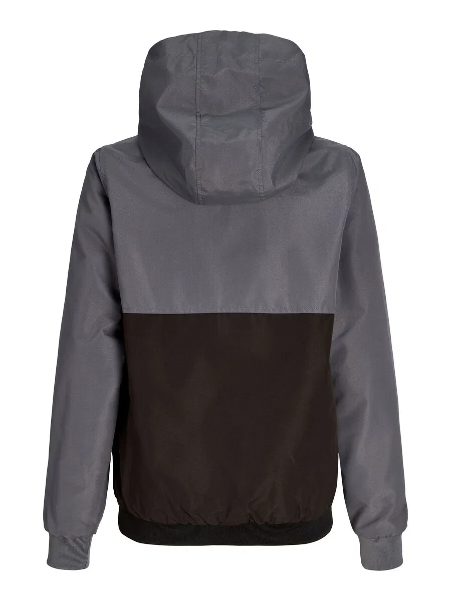 Детская межсезонная куртка 'JJERush' серого цвета Jack & Jones Junior — фото 2