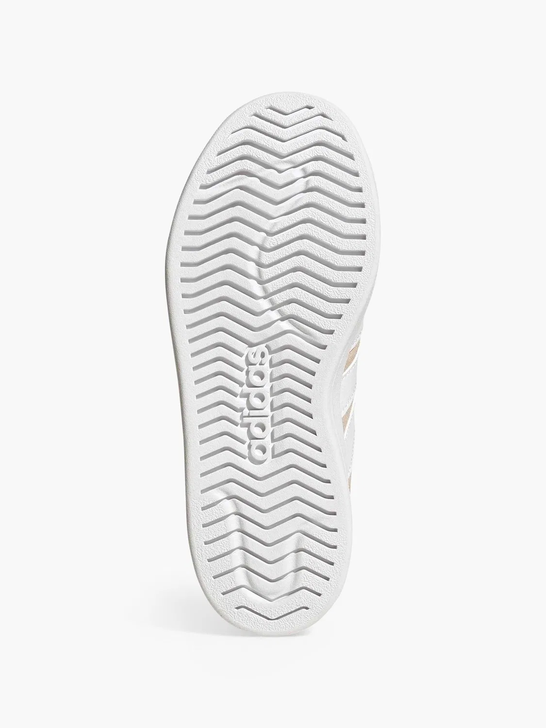Детские кроссовки на шнуровке Adidas STREETTALK J, бежевый — фото 4