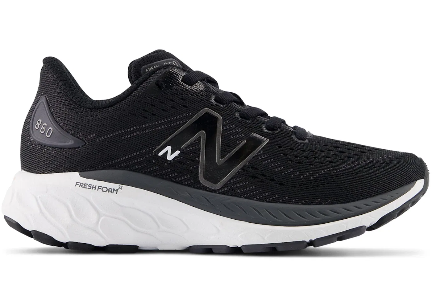 Детские кроссовки для бега с поддержкой New Balance Fresh Foam X 860v13, Black/White/Magnet