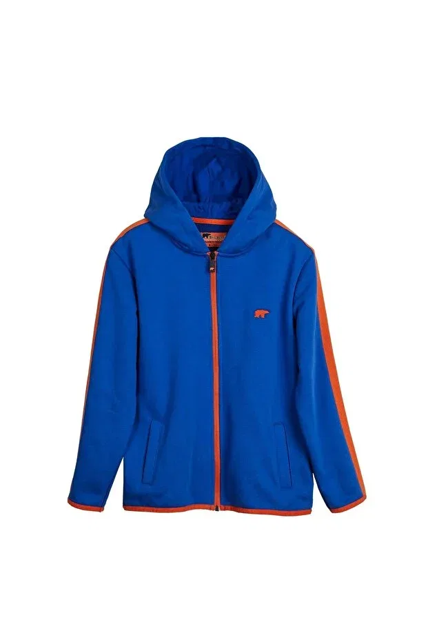 Детское худи для девочек с длинным рукавом Darrel full-zip cobalt blue kids hooded sweatshirt Bad Bear, Blue