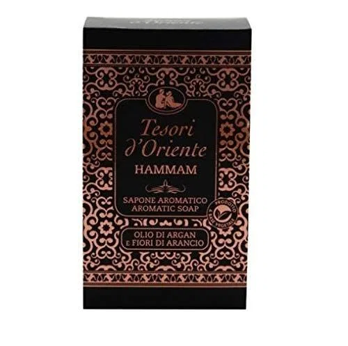 Мыло ароматическое Tesori d'Oriente Hammam с аргановым маслом и апельсиновым цветом, 150 г, набор 10 шт