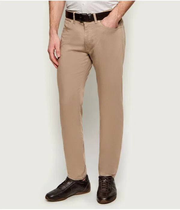 Мужские чино-брюки Slim Fit P-Delaware5 BOSS, бежевый