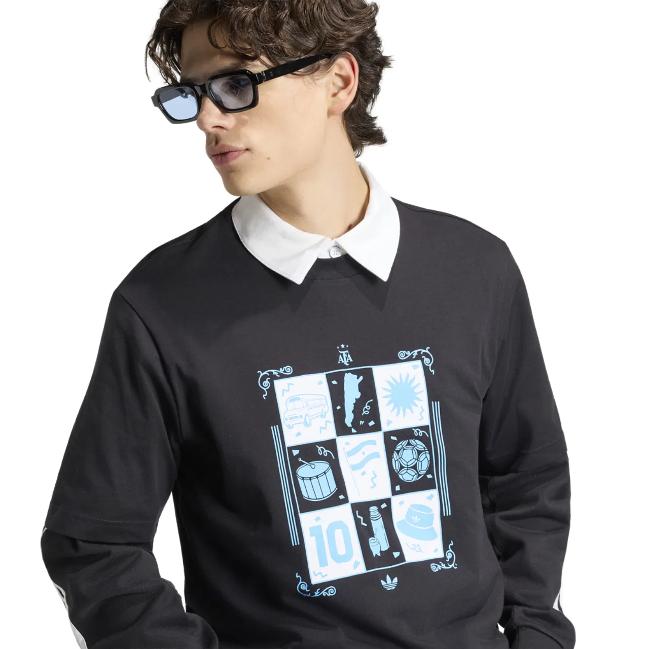 Футболка мужская Argentina Away Adidas, черный — фото 4