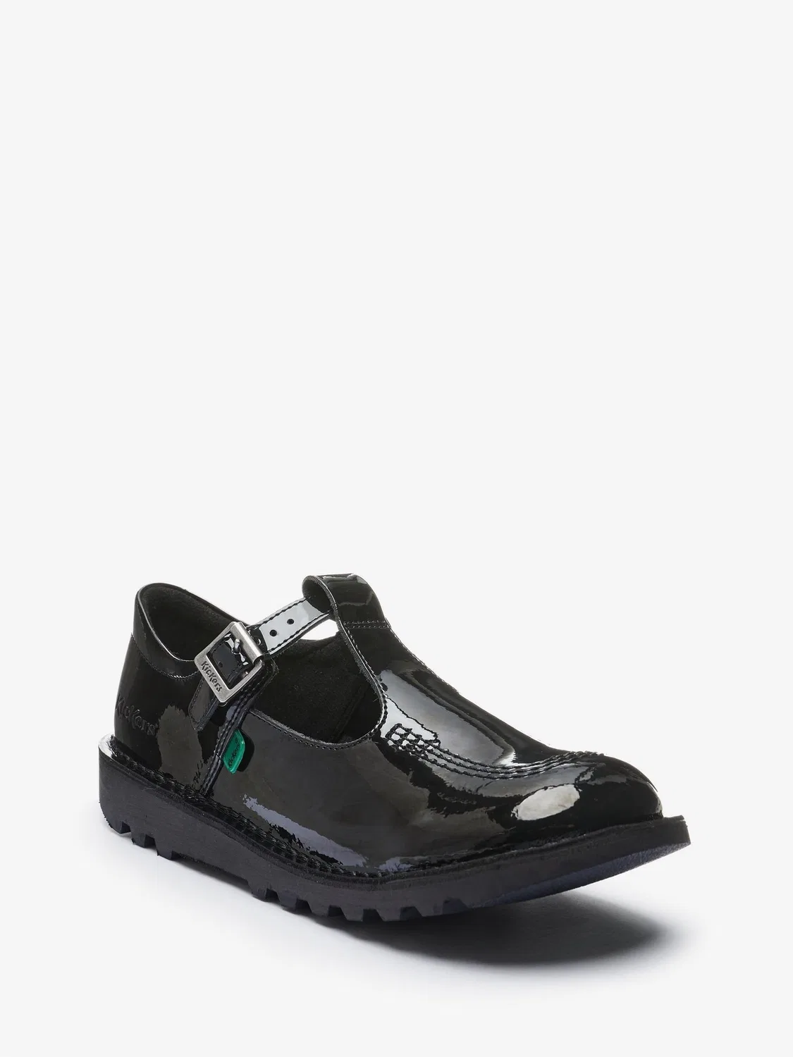 Туфли T-bar Kickers Black Patent, черный — фото 2