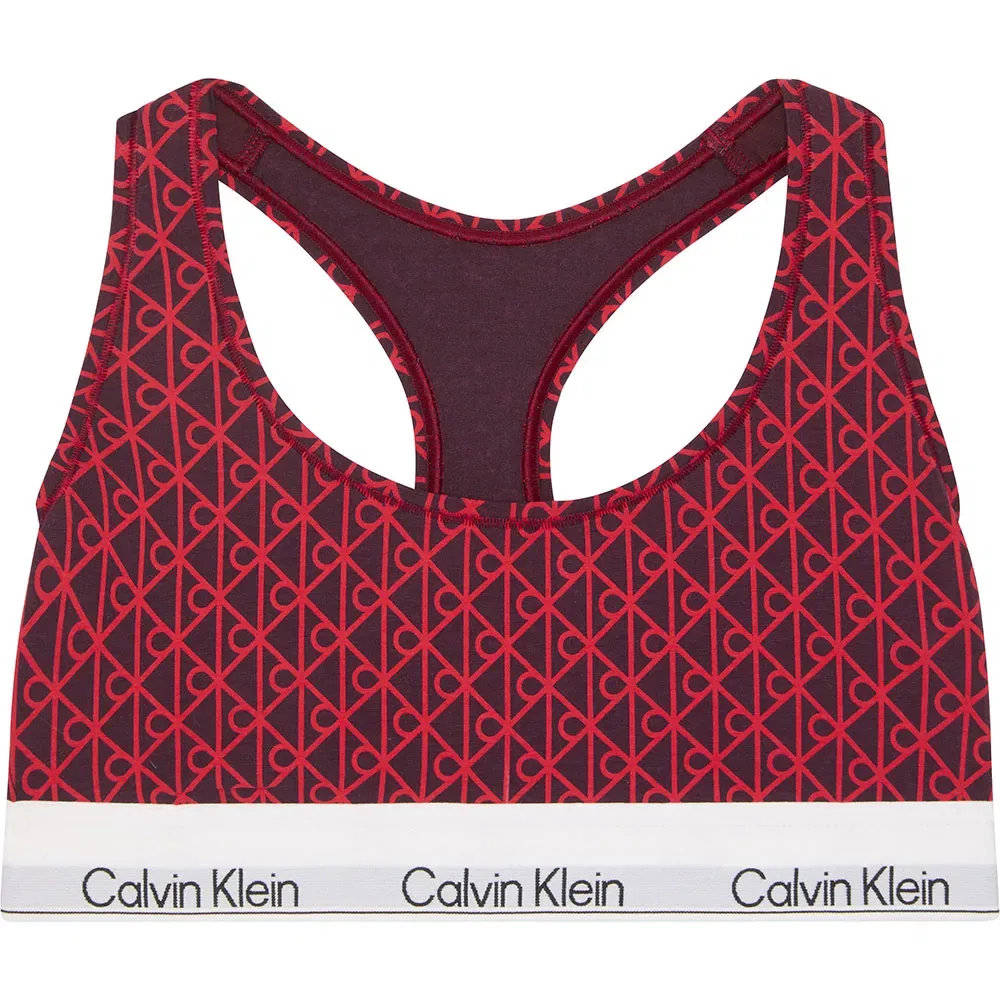 Бюстгальтер без подкладки Calvin Klein, красный