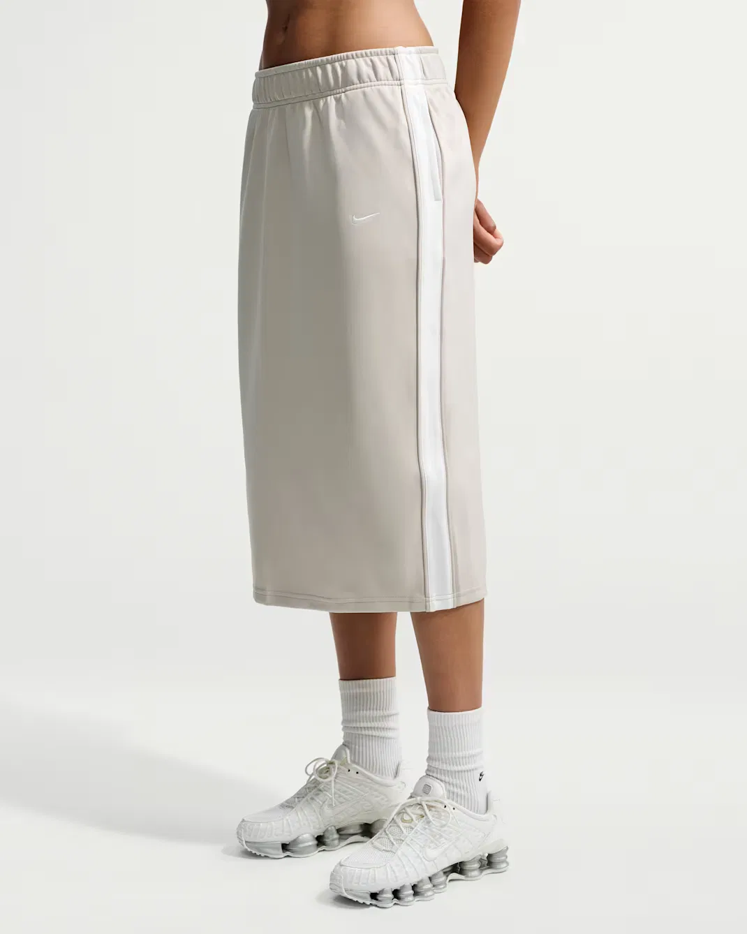 Женская свободная спортивная юбка миди Nike Sportswear, Cream II/Sail/Sail — фото 2