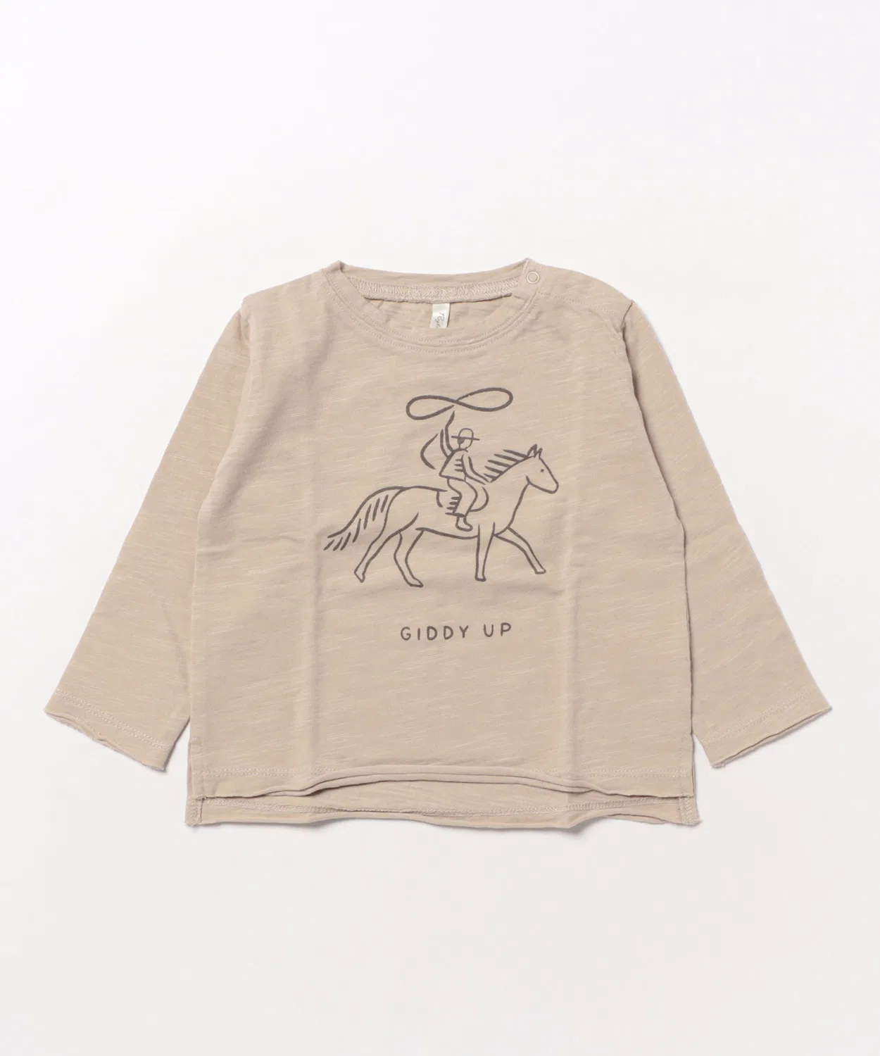 Детская футболка с длинным рукавомGiddy Up Rylee + Cru, Brown