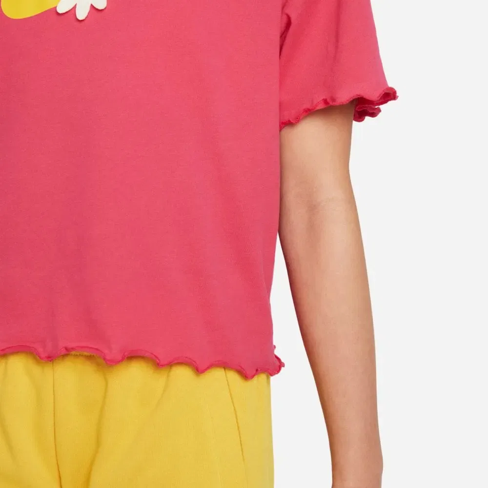 Футболка с коротким рукавом Nike Sportswear Energy Boxy Frilly, розовый — фото 4