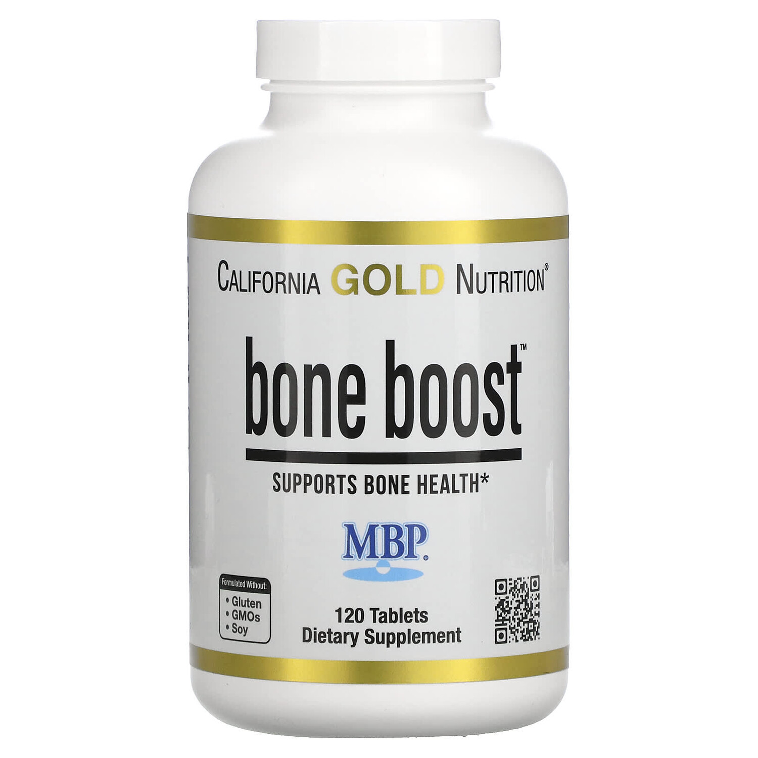 

Добавка для поддержки здоровья костей California Gold Nutrition Bone Boost, 120 таблеток