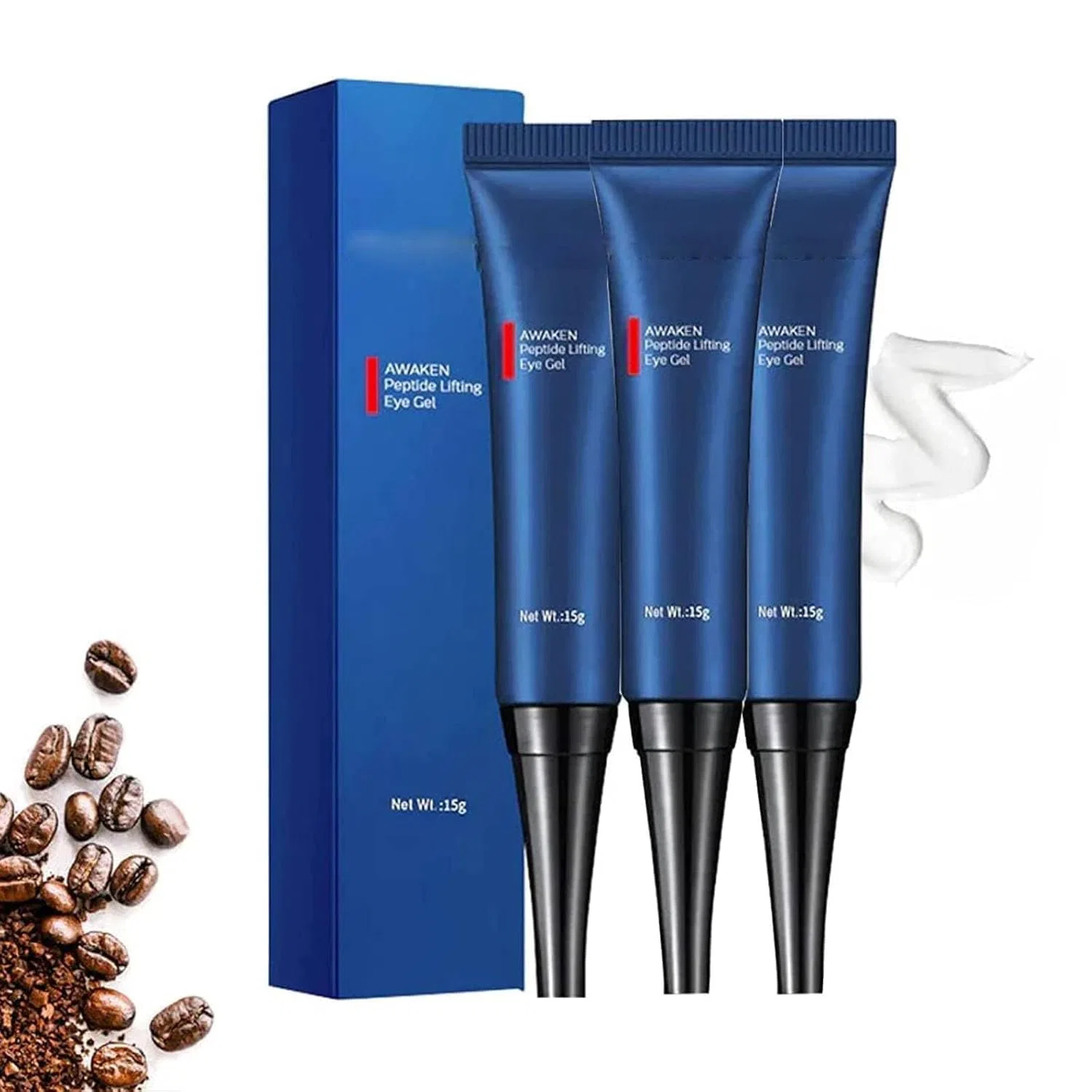 Лифтинг-гель для глаз Awaken Peptide, 3 шт, 15 г Generic