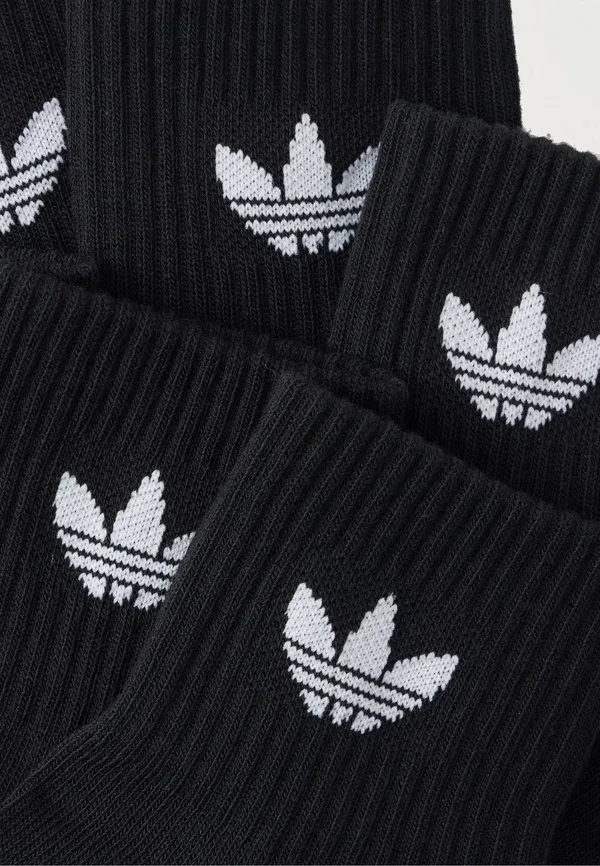 Носки средней длины, комплект из 6 пар, унисекс Adidas Originals, черный — фото 2