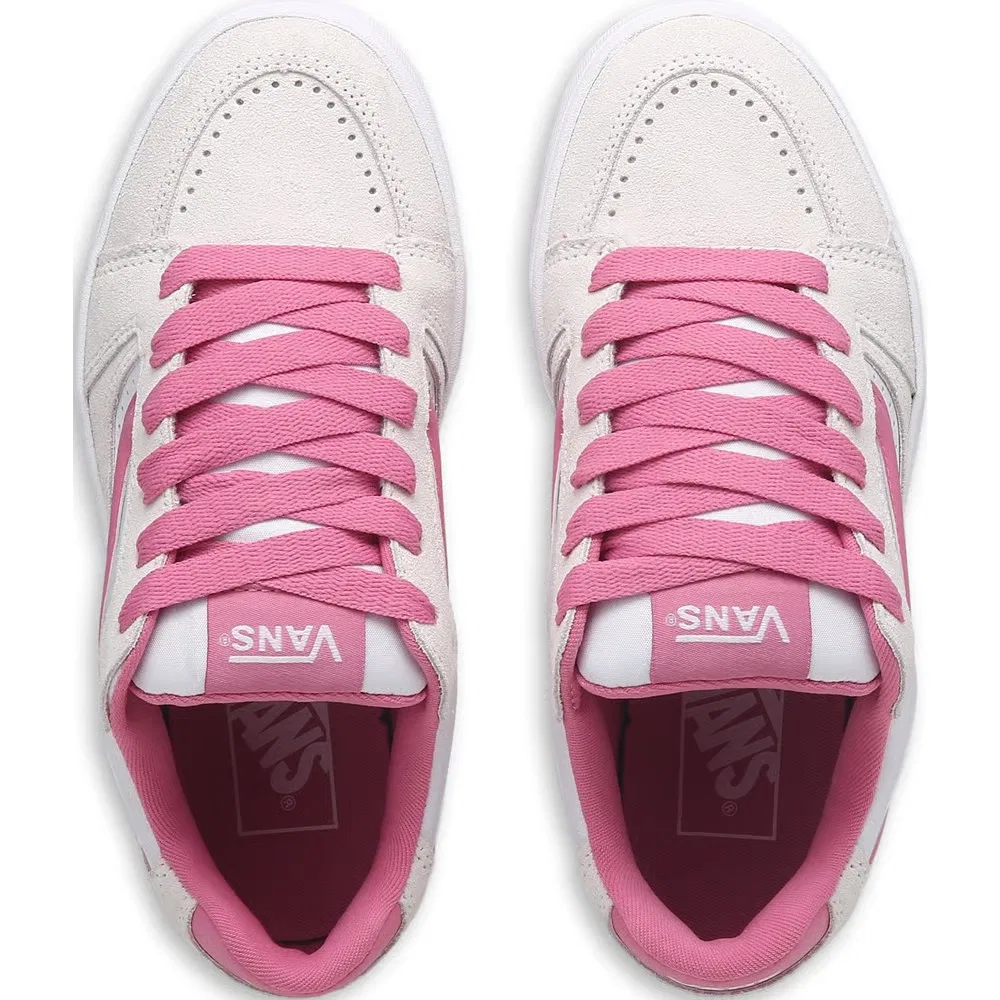 Детские скейтбордистские кроссовки Callum Vans, White/Pink — фото 4