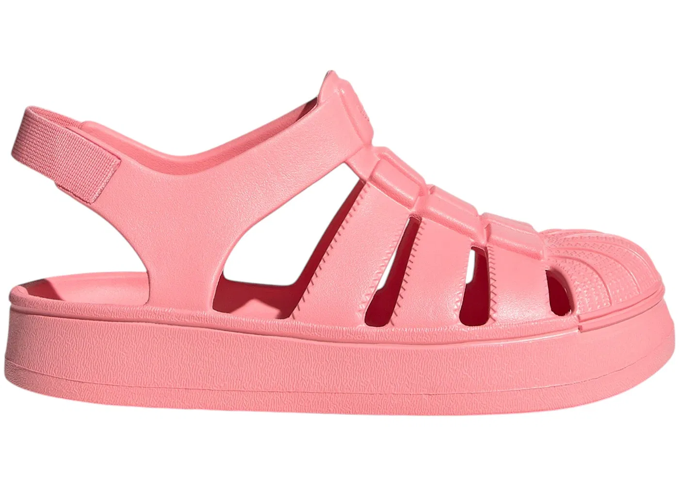 Детские сандалии с ремешками на липучке Adidas Superstar Sandals, Semi Pink Spark Semi Pink Spark Semi Pink Spark