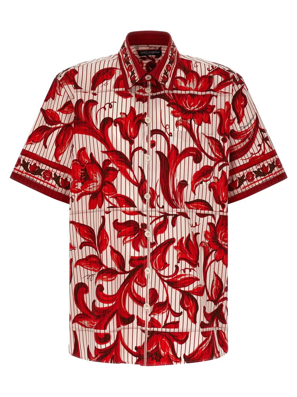 Рубашка «Майолика» DOLCE & GABBANA, красный