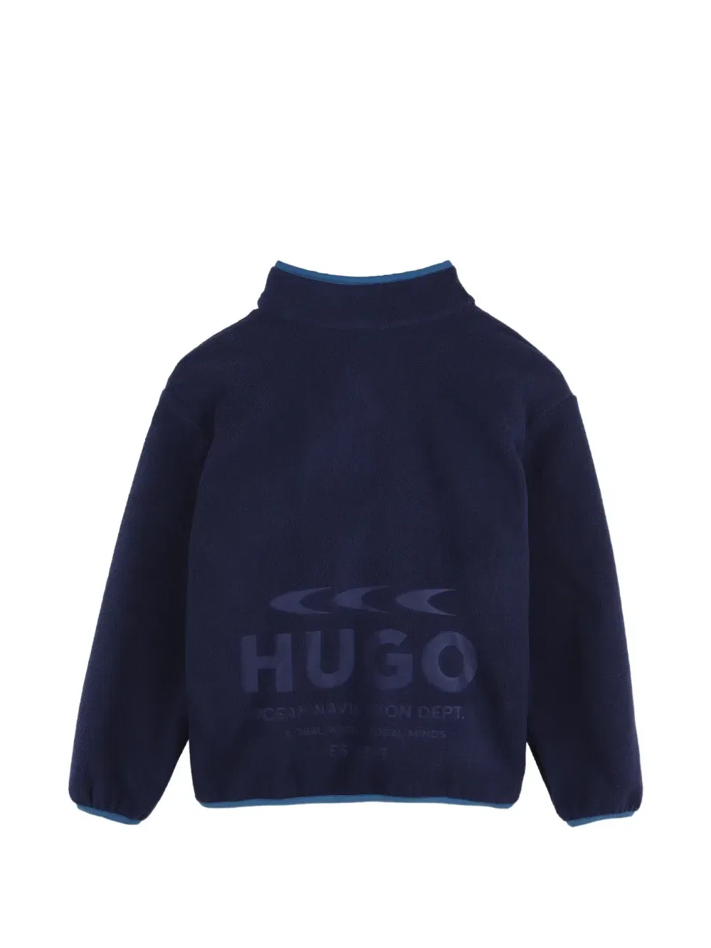 Толстовка в стиле колор-блок Hugo Kids, синий — фото 2