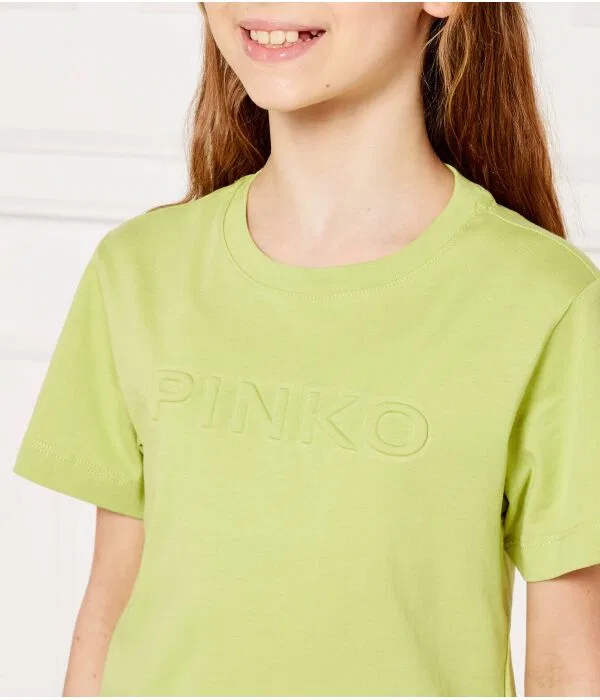 Детская футболка для девочек хлопковая Pinko Up, зеленый — фото 4