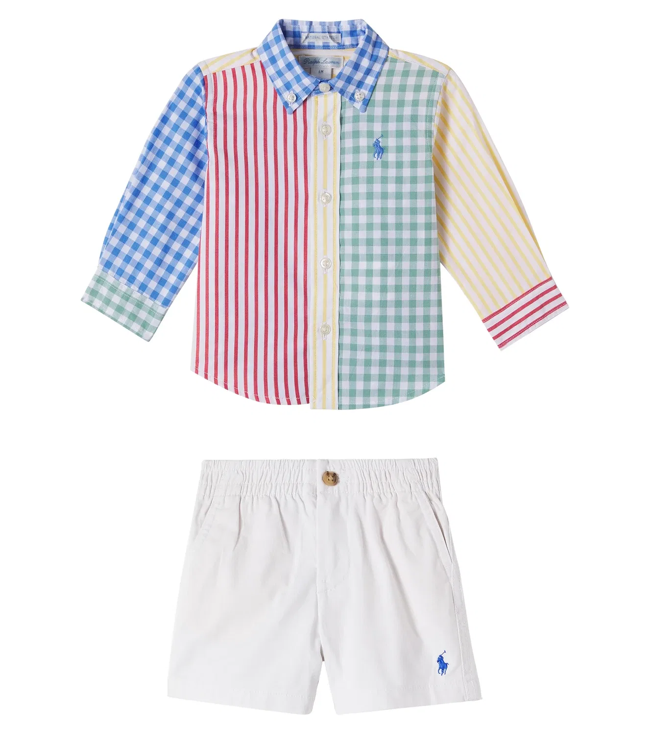 Комплект из двух предметов с длинным рукавом Polo Ralph Lauren Kids, мультиколор