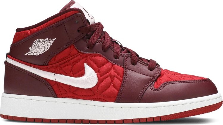 

Кроссовки Air Jordan 1 Mid SE GS Red Quilted, красный, Красный;коричневый, Кроссовки Air Jordan 1 Mid SE GS Red Quilted, красный