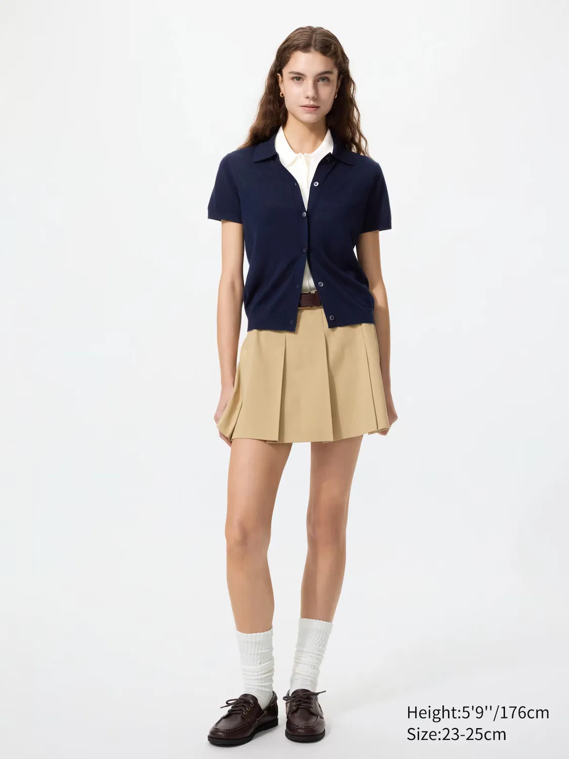 Носки Uniqlo, длинные свободные, темно-серый — фото 2
