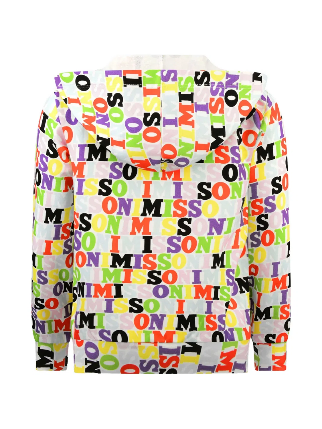 Толстовка на молнии с логотипом Missoni Kids, белый — фото 2