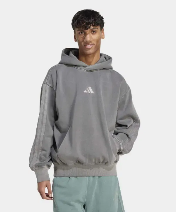 Худи с эффектом выцветания, Adidas, черный