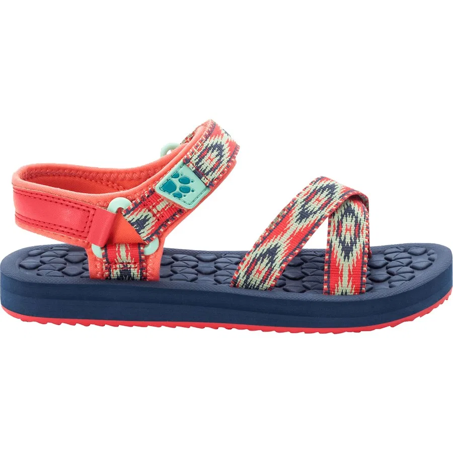 Детские сандалии с мягкой стелькой Zulu Jack Wolfskin, Красный