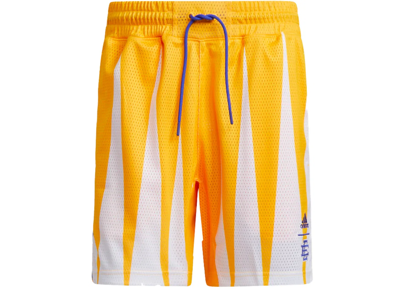 Мужские шорты с принтом Adidas x Eric Emanuel Hoops Summer Essentials, Solar Gold