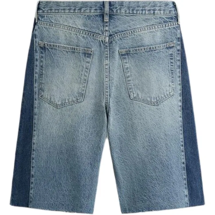 Мужские джинсовые шорты Medium Blue ZARA, Medium Blue — фото 3