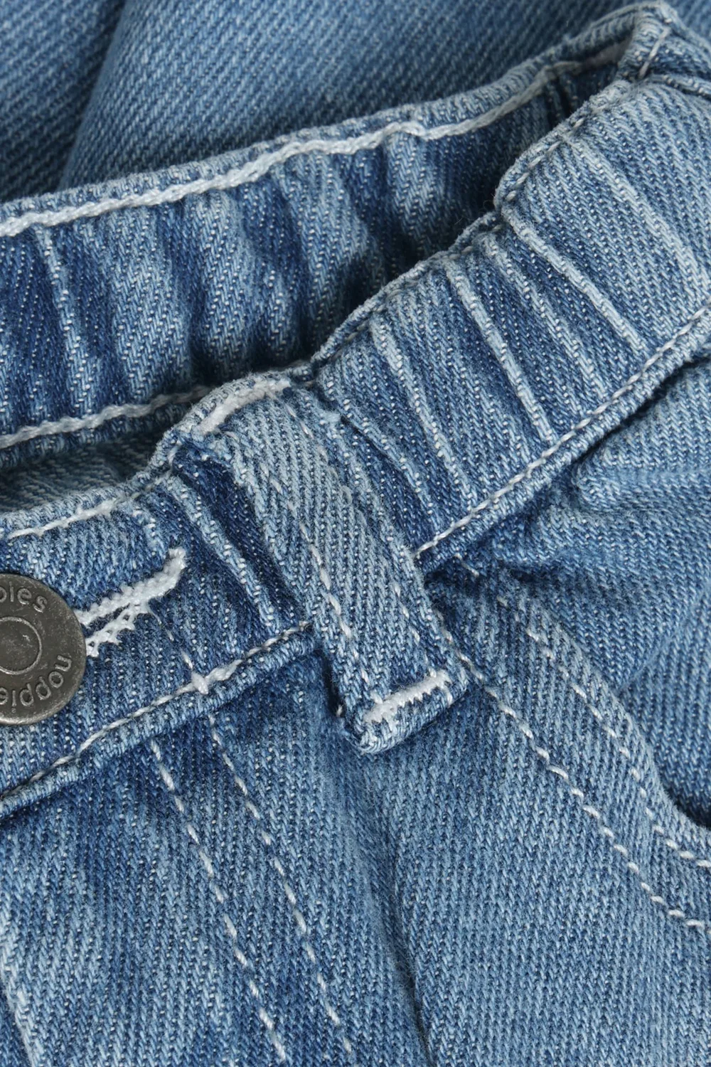 Джинсы свободного кроя Blue Denim Noppies, синий — фото 4