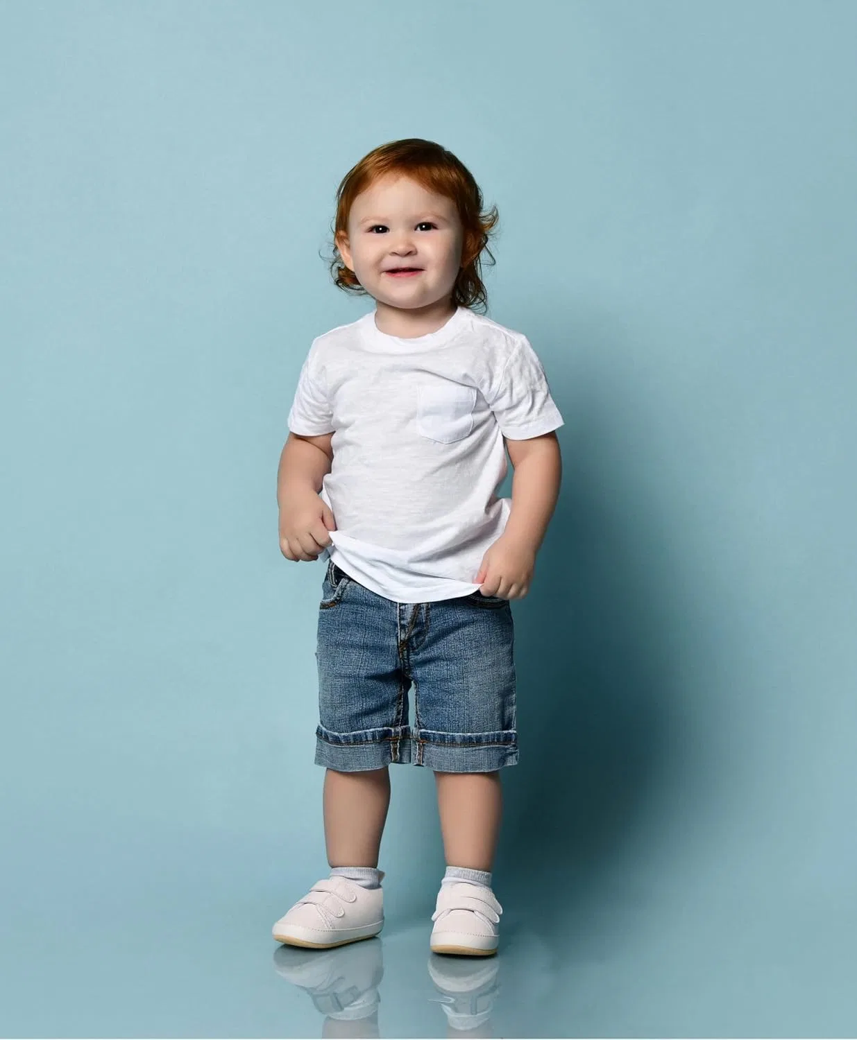 Детские кроссовки для девочек с высоким верхом JOYEBUY, White — фото 3