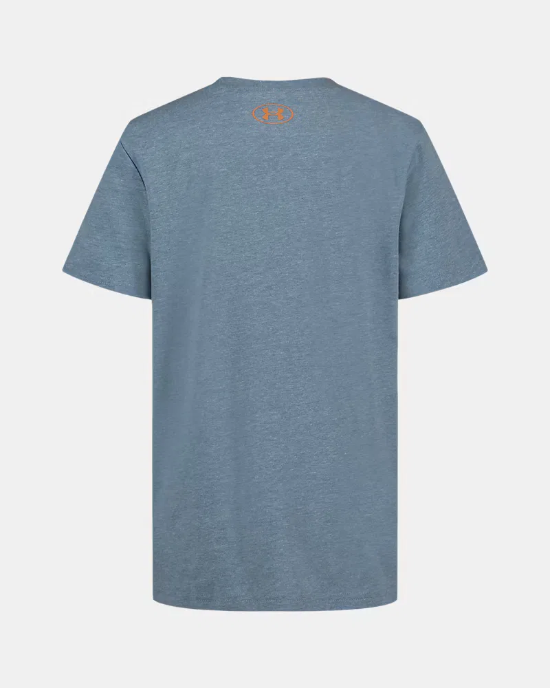Футболка с коротким рукавом из хлопковой смеси UA Species Logo UnderArmour, Blue Wind/Dusty Coral — фото 3