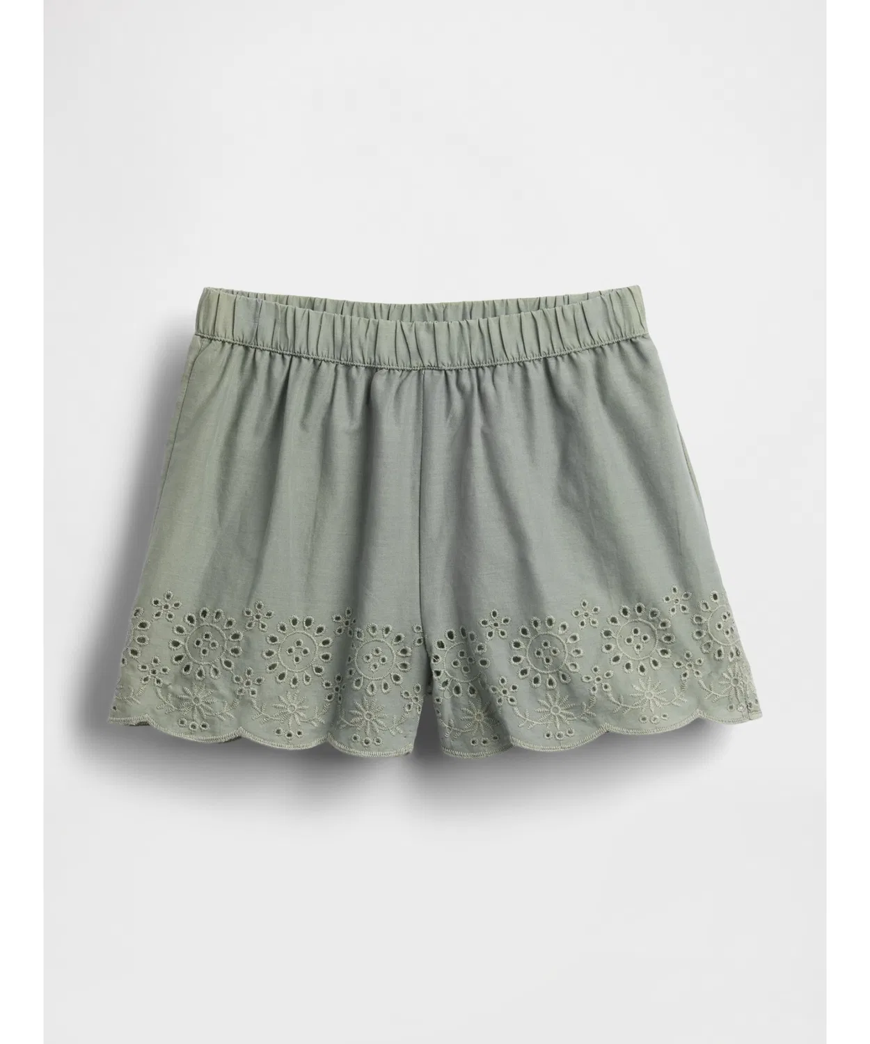 Детские шорты с длиной выше колена, с принтом, модель Pull On Shorts GAP, Green