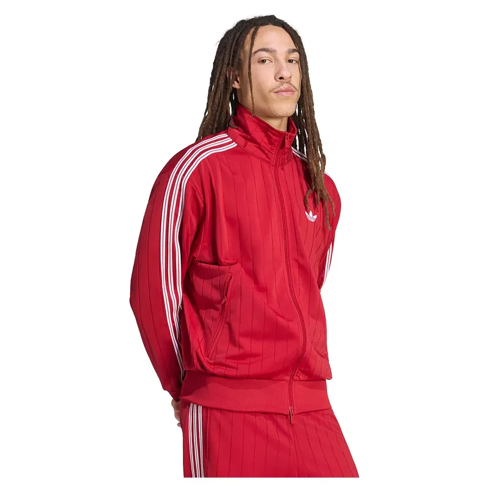 Мужской свитшот с фактурным трикотажем Firebird Drop Needle Adidas Originals, Red