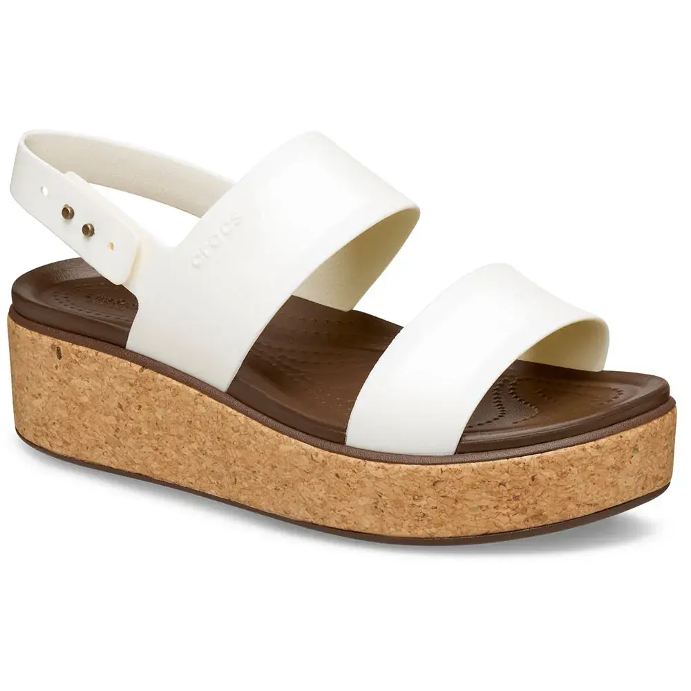 Сандалии Crocs Brooklyn Cork Lowedge, белый