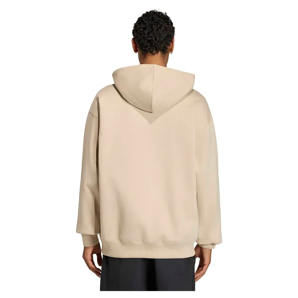 Худи свободного кроя Trefoil Essentials Adidas Originals, бежевый — фото 2