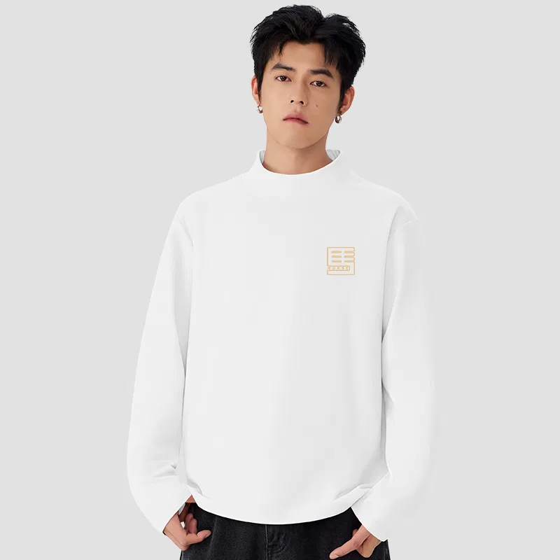 Детское футболка унисекс 2 Pack MINISO, White (Ma Qihongtu Chest Logo)+Gray (Ma Qihongtu Chest Logo) — фото 4