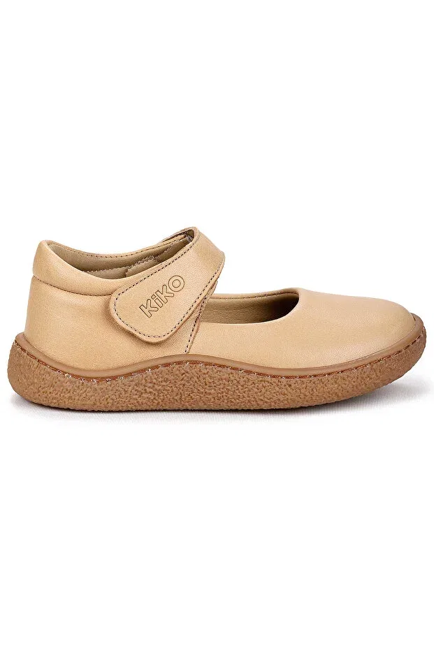 Детские балетки для девочек без каблука Lida Kiko Kids, Light Tan — фото 4