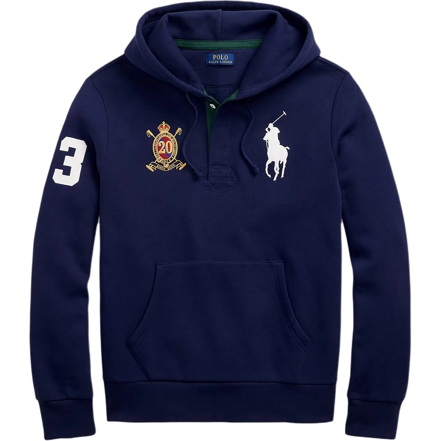 Мужской свитшот с принтом Big Pony, Polo Ralph Lauren, Newport Marine Blue