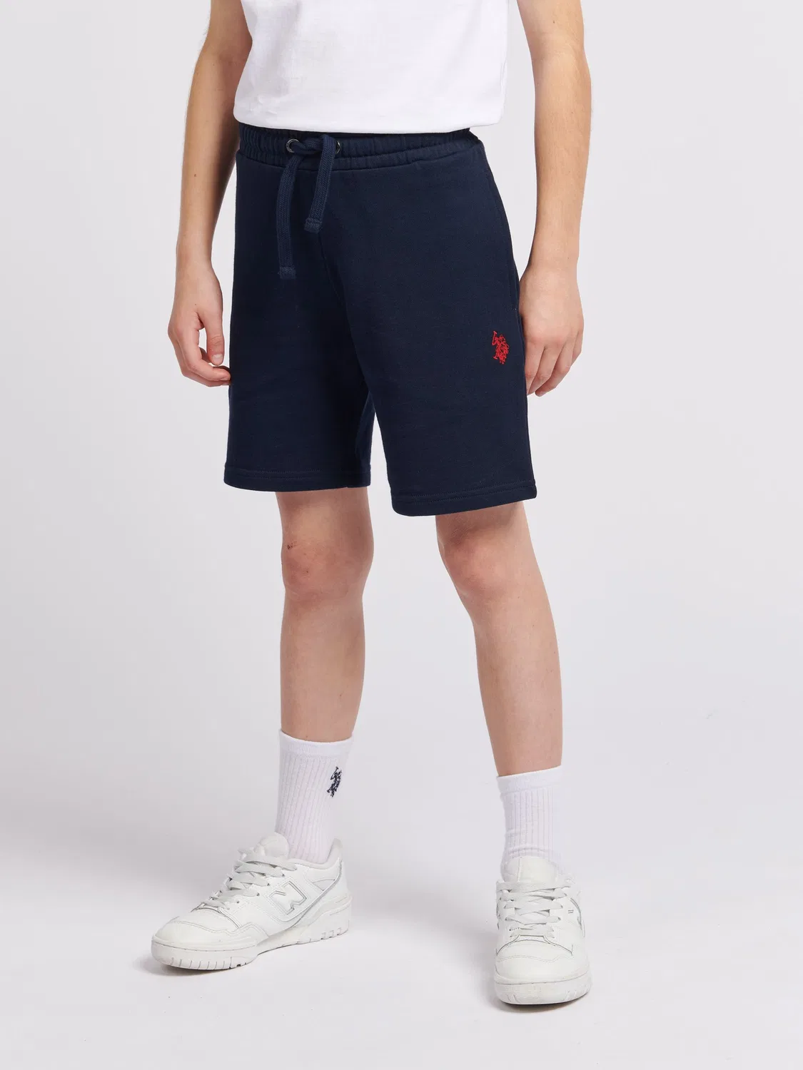 Шорты спортивные Double Horsemen U.S. Polo Assn, темно-синий