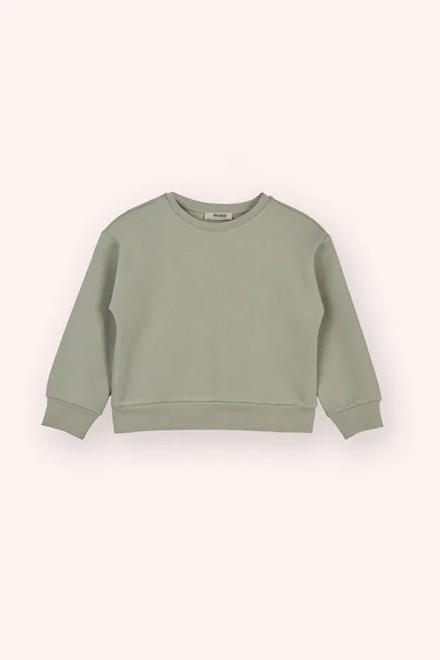 Детские свитшот для девочек хлопковый Panço, Khaki