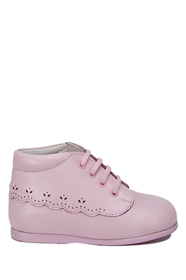 Детские кожаные туфли на шнуровке Kifidis, Pink