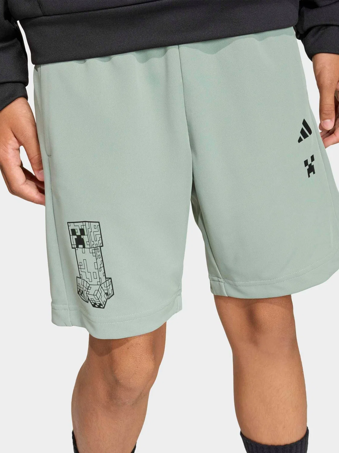 Шорты тренировочные Minecraft adidas, зеленый