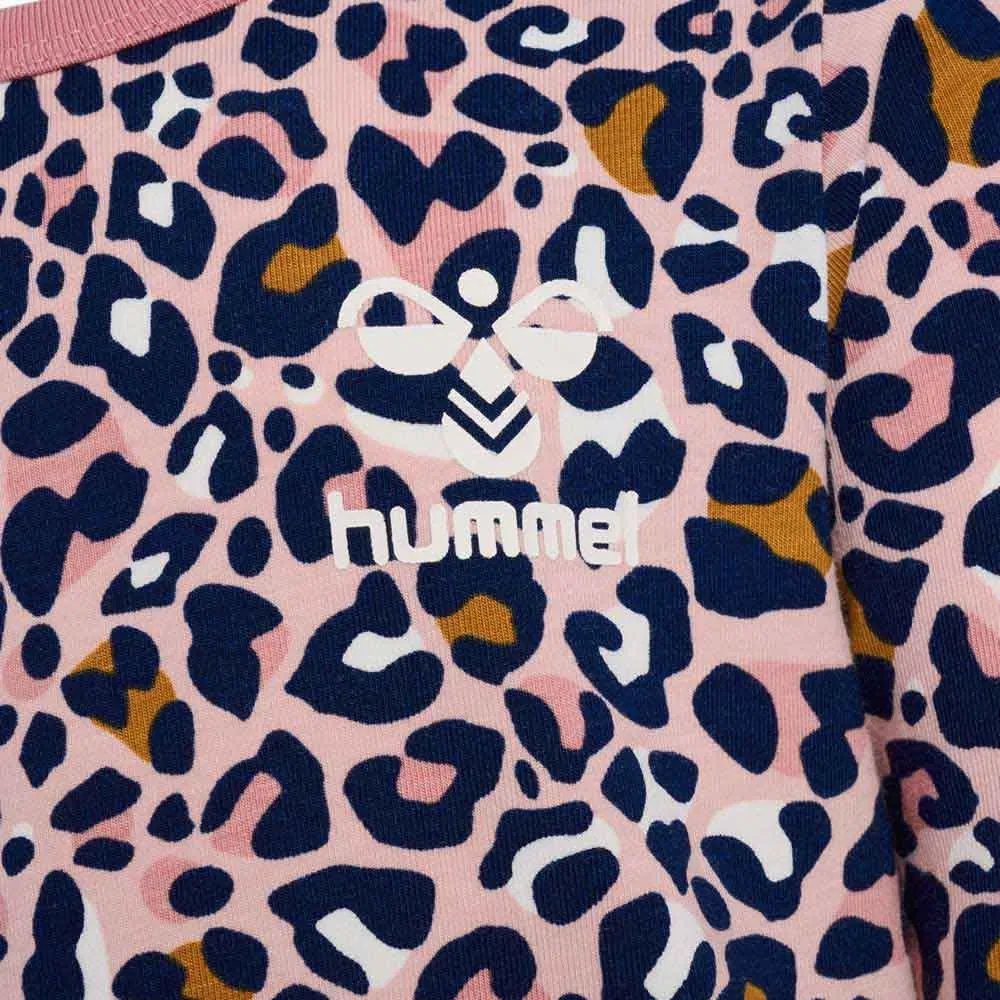 Платье с длинным рукавом Marie AOP Hummel, розовый — фото 4