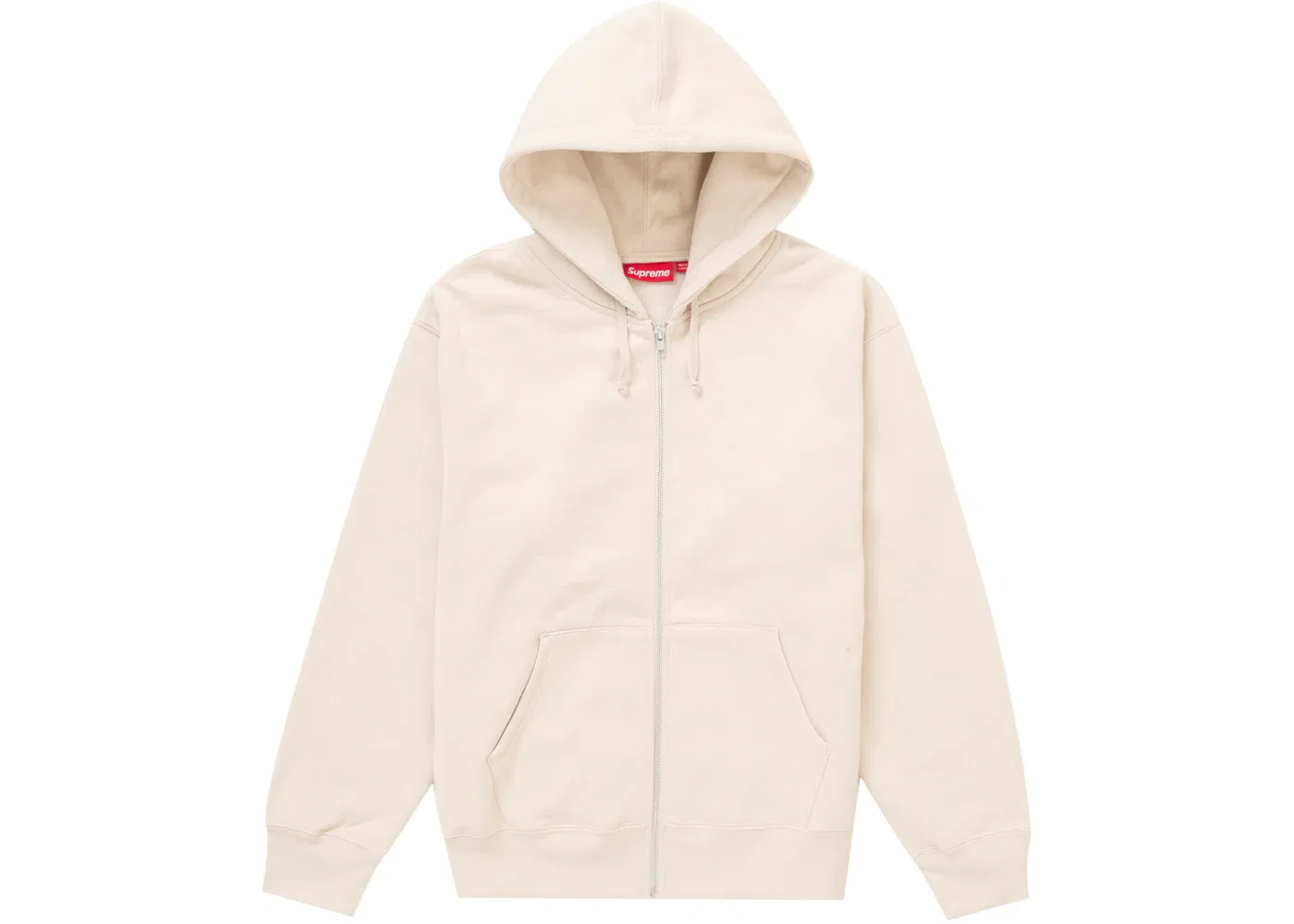Мужская худи Supreme Thrasher Zip Up Hooded Sweatshirt, Stone — фото 2